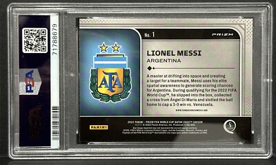 2022 Panini Prizm World Cup Lionel Messi National Pride Case Hit