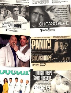 CHICAGO HOPE tv show:  40 separate clippings pages lot Adam Arkin-Mandy Patinkin
