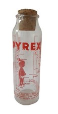 Ancien Biberon En Verre Pyrex 240ml Vintage 