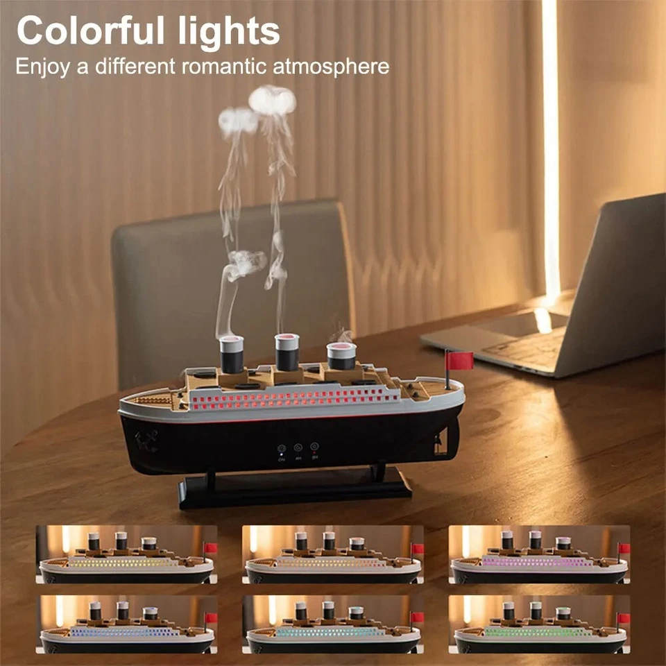Titanic Ship 250ml Air Humidifier & Aroma Diffuser | Remote Control UK - Image 4 of 4