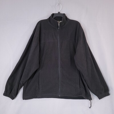 10,000 Ft Above Sea Level Men'd Full Zip Fleece Jacket Black Size XL