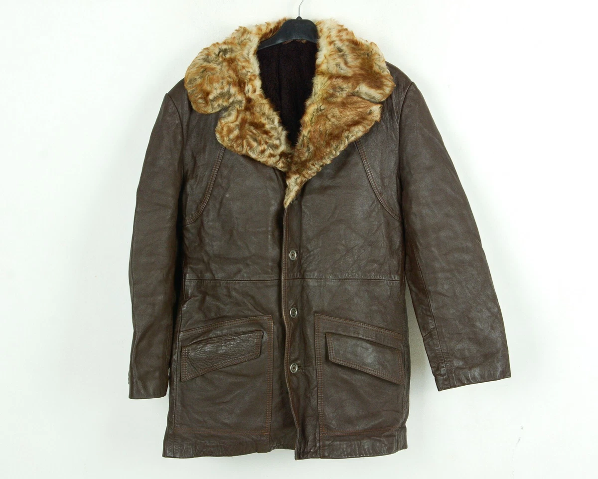 Manteau VIP Rétro Homme Marron Taille L - Très Bon état - Style Basique Classique
