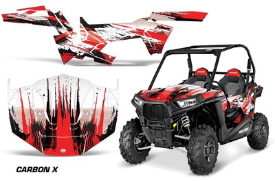 UTV Graphics SxS Decals Stickers For Polaris RZR 900 TRAIL 2DR 15-20 CARBONX R