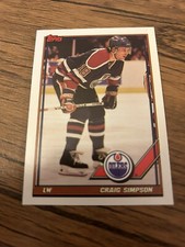1991-92 Topps Craig Simpson NM+ Free Shipping!