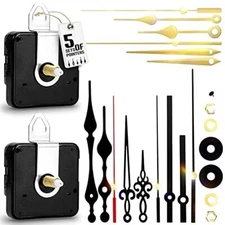 2 Pcs DIY Quartz Clock Mechanism Kit Wall Clock Movement Parts Motor Replacement