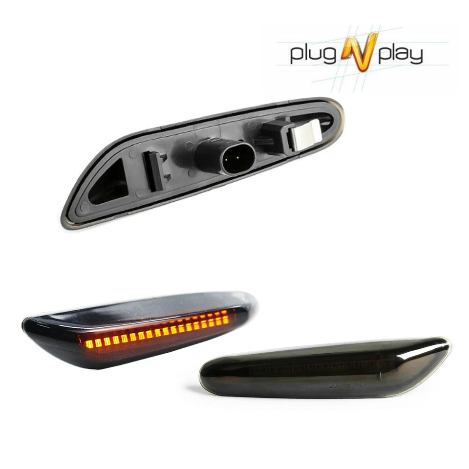 Luces LED de parachoques delantero ámbar para BMW Serie 1 3 5 1999-2013 Foto 2 de 4
