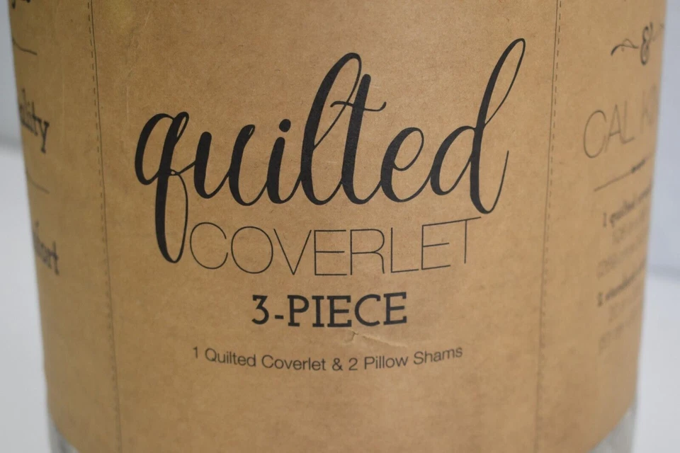 Home Collection Premium Juego de 3 Cubiertas Acolchadas Arenque King & Cal King Marfil Foto 4 de 4