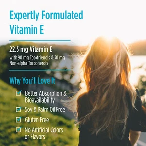 Nordic Naturals Vitamin E Complex - Mixed Tocopherols & Tocotrienols, 30 Count - Picture 5 of 5