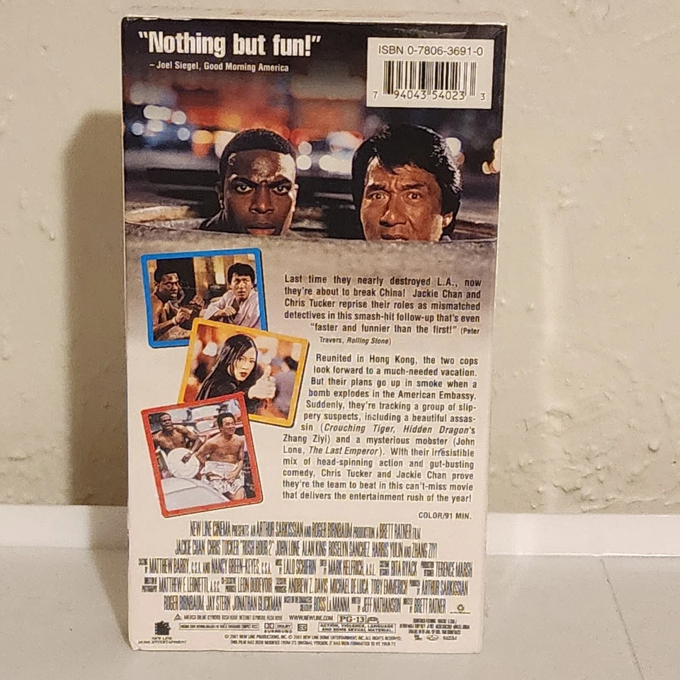 50 Rush Hour 2 VHS 2001 Uncirculated Comedy Jackie Chan Chris Tucker NEW Sealed - Image 4 of 4
