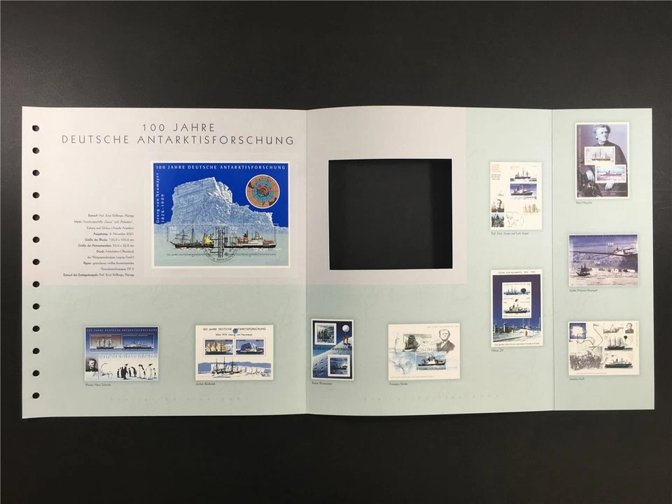 GERMANY ART-EDITION 2001/37 BLOCK 57 ANTARKTIC POLARSTERN SHIPS ICEBREAKER - Image 4 of 4