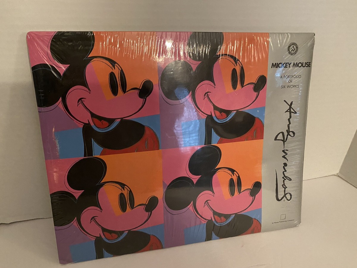 Sealed Andy Warhol Mickey Mouse Portfolio w/ 6 Prints Disney
