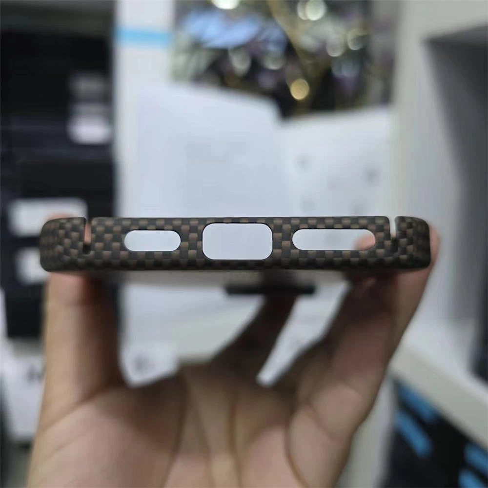 Slim Aramid Carbon Fiber Sunset Case For iPhone 16 Pro 16 Pro Max Magsafe Cover - Picture 8 of 9