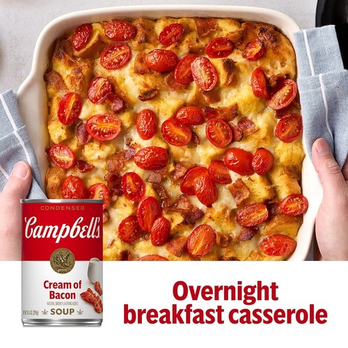 Campbell's Condensed Cream of Bacon Soup, 10.5 Ounce Fl Oz (Pack 12) - Picture 3 of 8
