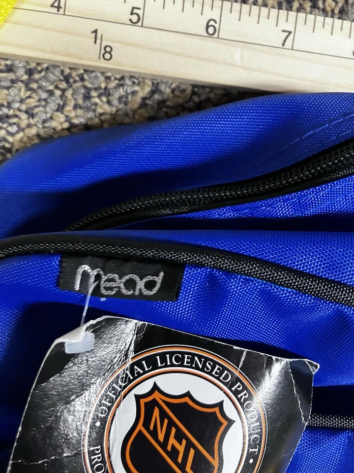 Vintage Mead NHL Buffalo Sabres Blue Backpack Book Bag Laptop Bag MADE IN USA - Image 3 of 4