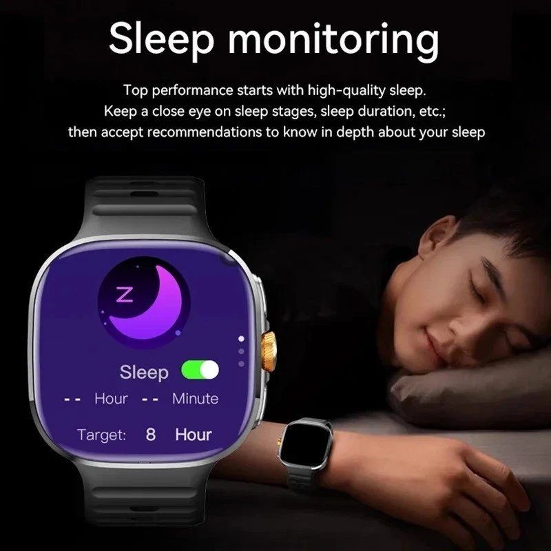 5G Android Smart Watch 2.4" AMOLED 2100mAh 8GB+128GB GPS WiFi Camera - Image 4 of 4