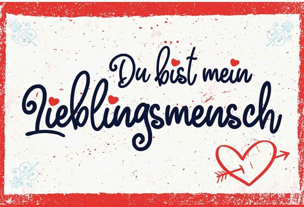Holzschild 20X30 Cm Du Bist Mein Lieblingsmensch Deko Geschenk Holz Schild-image