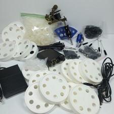 BEST Tattoo Machine Gun Kit w/ Power Supply Clip Cord Foot Pedal Misc. Supplies