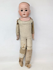 Antique EH Ernst Heubach 275 4/0 Bisque Leather German 18" Doll Toy Germany