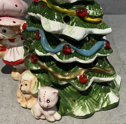 Vintage 1980 Strawberry Shortcake Berry Merry Christmas Ceramic Lighted Tree - Picture 18 of 20