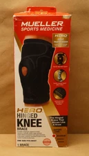 Mueller Sports Medicine HERO Hinged Knee Brace, OSFM, Black