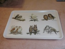 Melamaster Eule Tablett 14" x 10" 6 Eule Bild