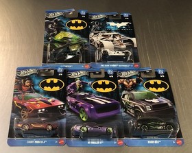 HOT WHEELS NEW BATMAN DC SILVER SERIES ( SET OF 5 ) HDG89-956S CASE BATCOPTER