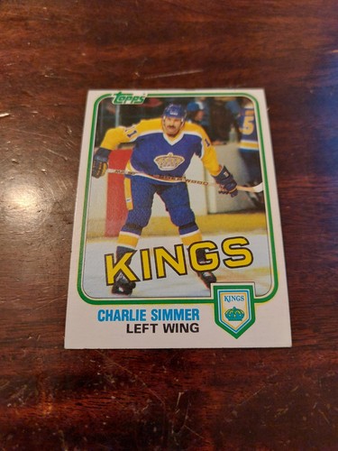 1981-82 TOPPS HOCKEY , # 35 , CHARLIE SIMMER , LOS ANGELES KINGS - Picture 1 of 2