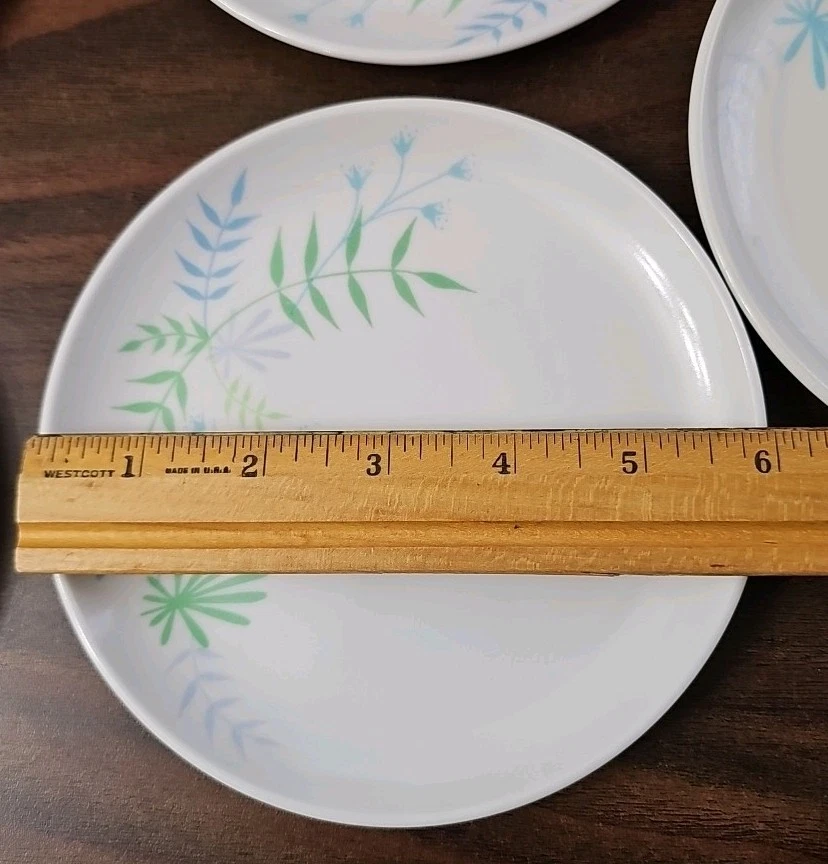 BROOKPARK BLUE BELLS MELMAC 6 (6) БЛЮДЦЕ И (5) ДЕСЕРТ ТАРЕЛКА КОМПЛЕКТ - Изображение 3 из 4