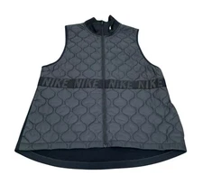 Nike Womens AeroLayer Running Vest Quilted Black Size XL Activewear lBV3869-010