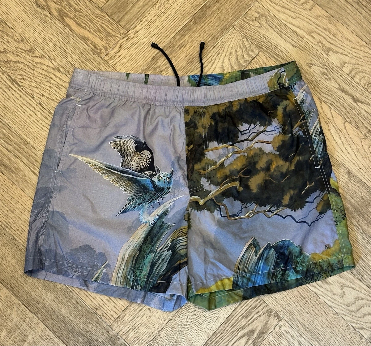 VALENTINO カモフラナイロンスイムショーツ 44 ブルー×ブラック Valentino Regular Size Swimwear for Men for sale | eBay