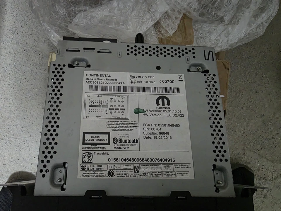 AUTORADIO PER ALFA ROMEO Giulietta Serie (940_) 01561086970 (13 ) 5" - Immagine 2 di 2