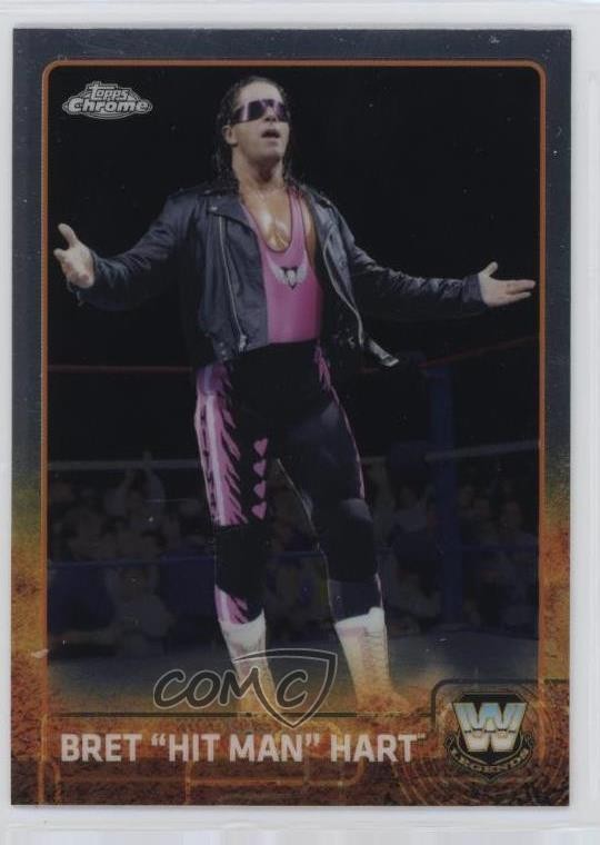 2015 Topps Chrome WWE Bret Hart Bret Hit Man Hart #79 0q3