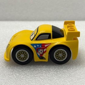 Lego Duplo Disney Movie Cars Race Car (ONLY) Vehicle Jeff Gorvette Yellow