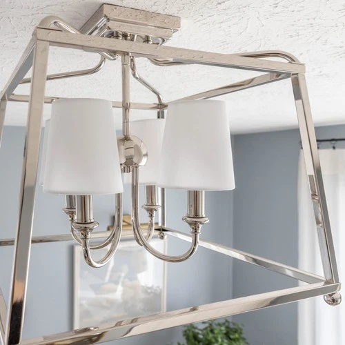 Crystorama Lighting Group 2243 Sylvan 4 Light 16"W Semi-Flush - Black - Picture 8 of 12