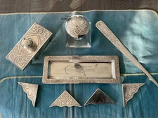 1922 Sterling Silver Desk top set Shelby County TN Charl O Williams Suffragette