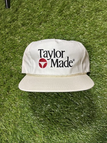 Vintage Taylor Made Rope Texace Leather Strapback Golf Hat Adult Size ...