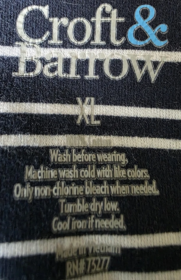 Camisa Top Blusa Croft & Barrow Mujer Talla XL X Grande Manga Corta Cuello en V Foto 2 de 4