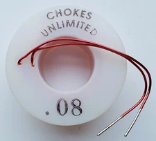 US Stock - NOS Chokes Unlimited 0.08 mH Air Core Inductor 18 AWG wire