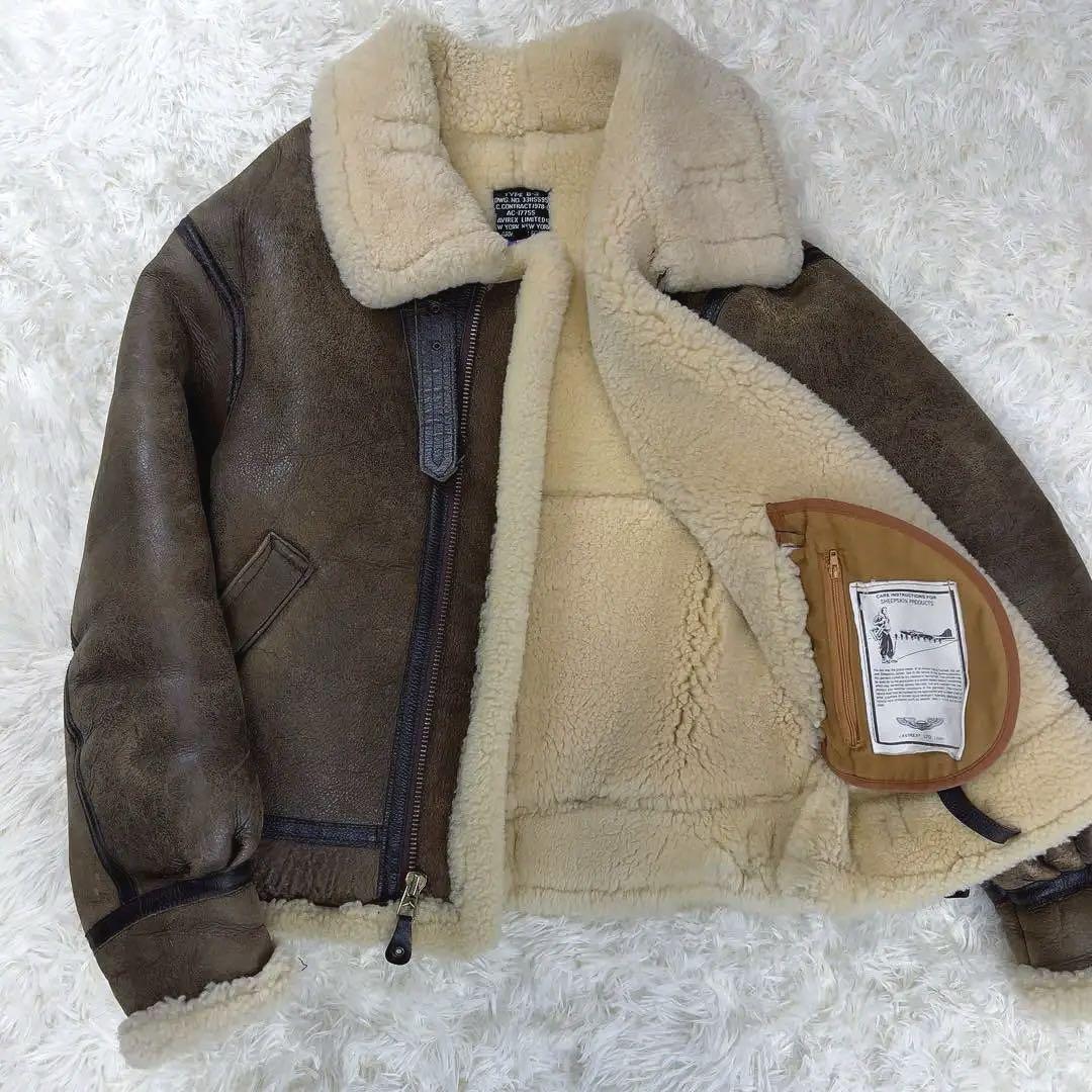 AVIREX B3 BOMBER JACKET REAL SHEARLING AVIREX B3 BOMBER JACKET REAL SHEARLING