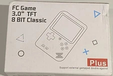 FC Game Handheld Console Blue 3.0” 8 Bit Classic New Gamepad LCD Screen Retro
