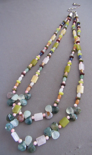 DTR Désert Rose Trading Compagnie Argent Sterling Jaspe Brun Collier 57