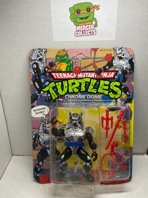 TMNT Chrome Dome 1991 Ninja Turtles Playmates Toys Action Figure for sale online | eBay