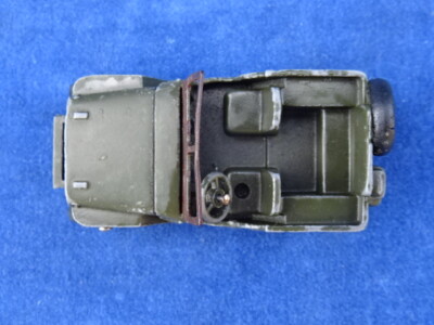 Dinky Toys, Jeep Willys Militaire Pare-Brise Fixe Et Crochet, Version Étoile USA