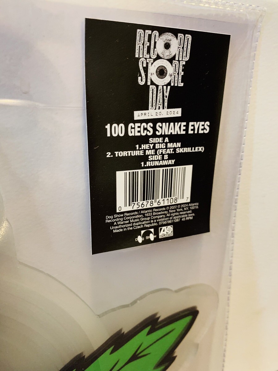 100 Gecs Snake Eyes Weed Leaf 10'' Record Store Day RSD 2024