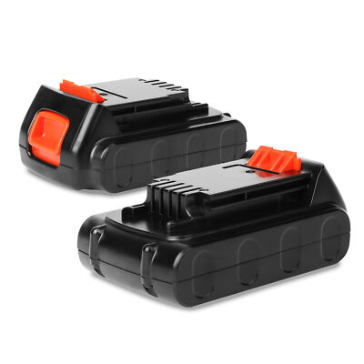 2x Battery 18V, 2Ah, for Black Decker BL1518-XJ LBXR20 LBX20 BL1518  BL1118 UK