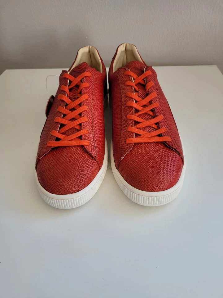 Puma States Piel de Serpiente, Rojo Talla 11 Nuevo, Hecho en Italia y Japón Foto 2 de 4