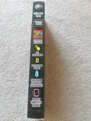 Jurassic World Kids Interactive Black Smart Watch Dinosaur. JRW4041. Brand New - 第 3/5 張圖片