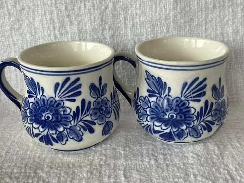 Coffee Mug Delta Armbee Cup San Francisco Blue Windmill Hand Painted Tea Cocoa