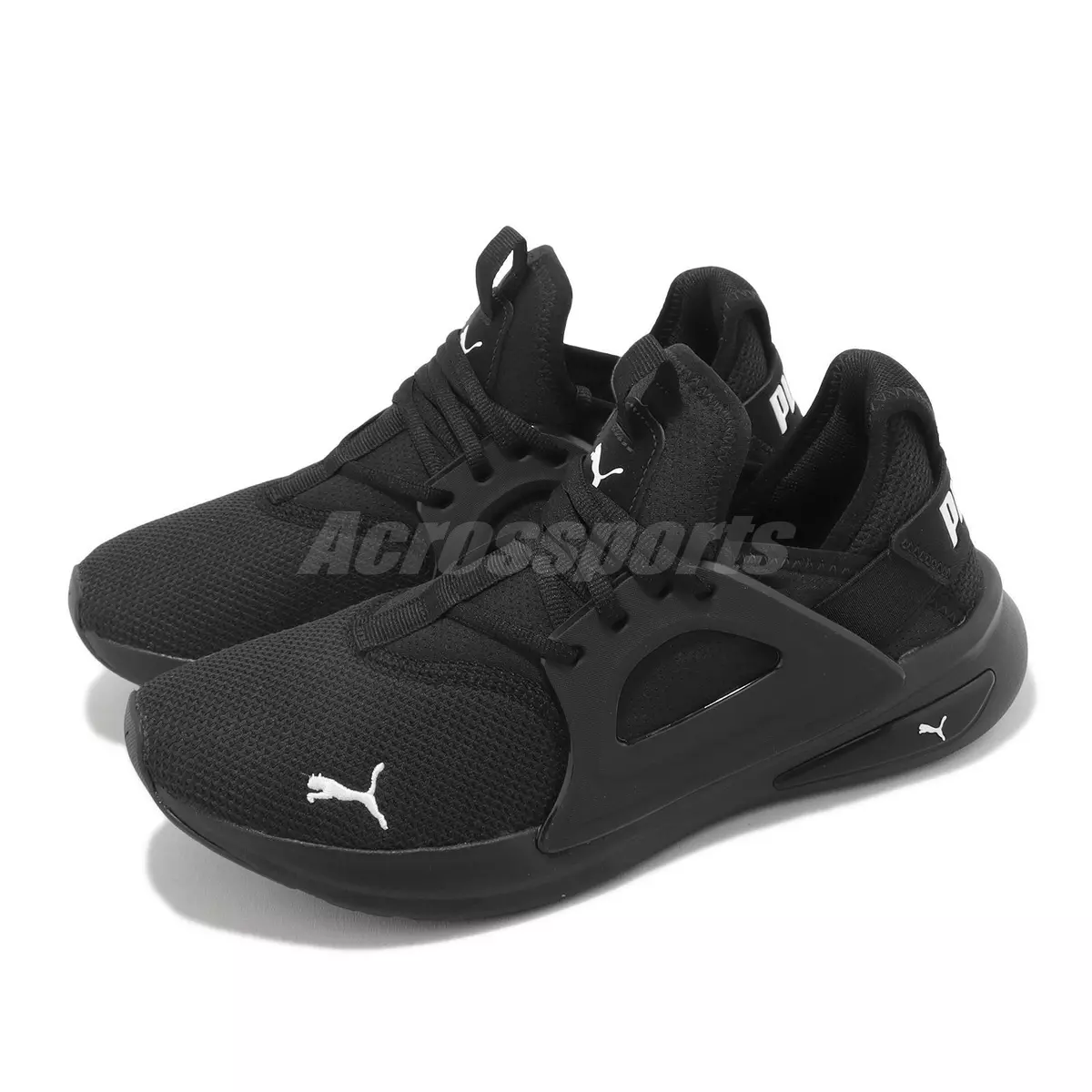 Puma men's enzo black running shoes sales