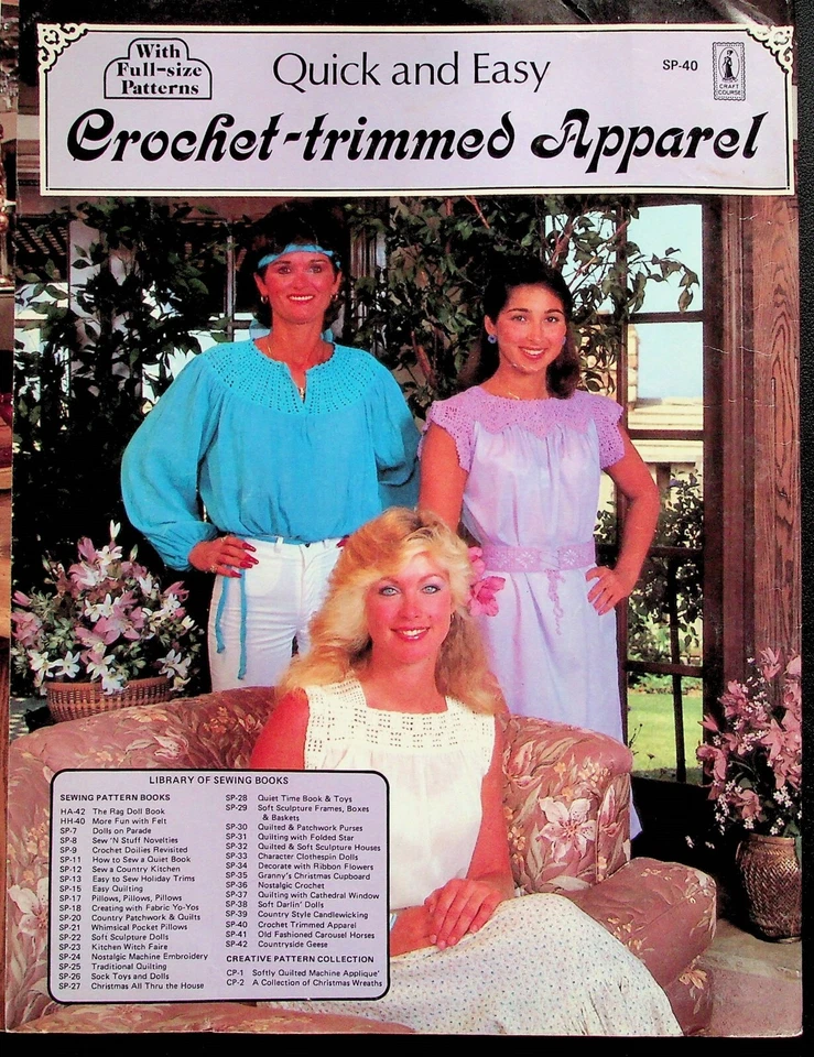 Crochet Trimmed Apparel Quick & Easy With Full Size Patterns By Craft Course - Image 4 of 4